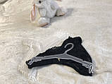 Матові пластмасова вішалка плічка 31,5 см із зубцями комплектів спідньої білизни та купальників, фото 2