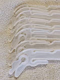 Матові пластмасова вішалка плічка 31,5 см із зубцями комплектів спідньої білизни та купальників, фото 9