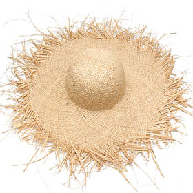 Солом'яний плетений пляжна капелюх з широкими полями