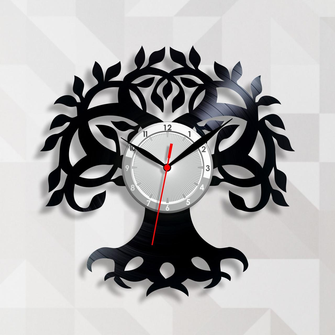 Декоративне Дерево життя годинника Годинника з вінілу Декор столове Сімейне дерево Tree of life Світове дерево символ