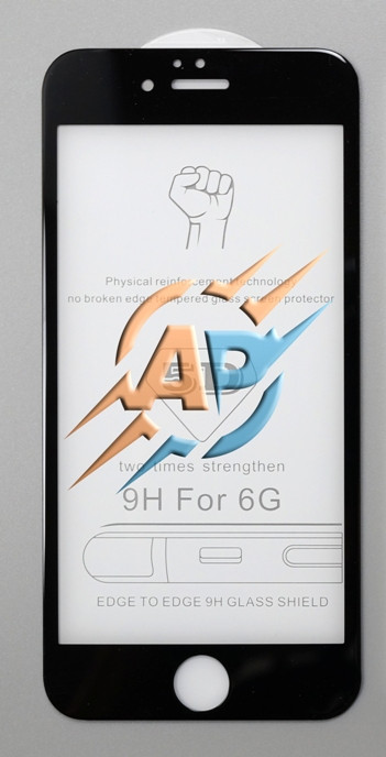 Захисне скло 5D для iPhone 6 / iPhone 6S чорне