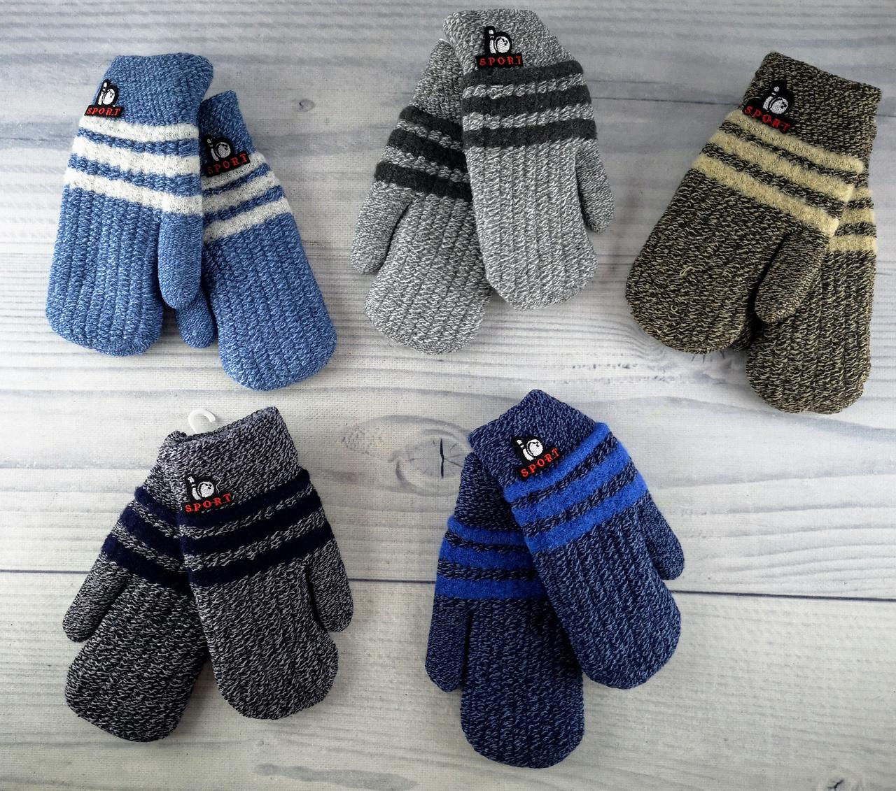 Рукавиці для хлопчиків З нашивкою SPORT 7-12 років 7-76(7-12), фото 1