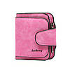 Стильний жіночий гаманець 12х11х2,5 см Baellerry Forever Mini Рожевий / Жіночий замшевий гаманець-клатч, фото 2