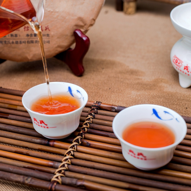 Чай Шу Пуер Mengku Mu Ye Chun 3-річний, 2014 року, 400 г, фото 1