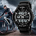 Чоловічий наручний годинник Skmei S-Shock Black 0931B, фото 6
