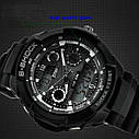 Чоловічий наручний годинник Skmei S-Shock Black 0931B, фото 5