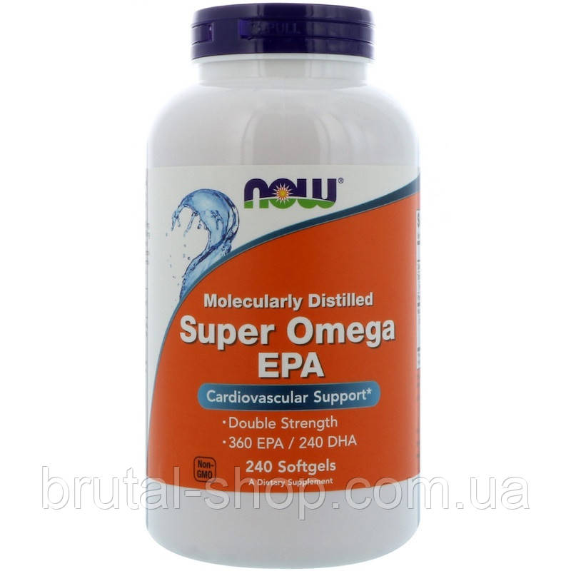 Жирні кислоти Now Foods Super Omega EPA (240softgels)