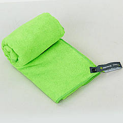 Рушник із мікрофібри для спорту та подорожей TRAVEL TOWEL T-SQT 60 см x 120 см салатовий