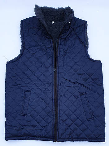 Жилетки, тілогрійки на штучному хутрі з плащівки на блискавці, фото 1