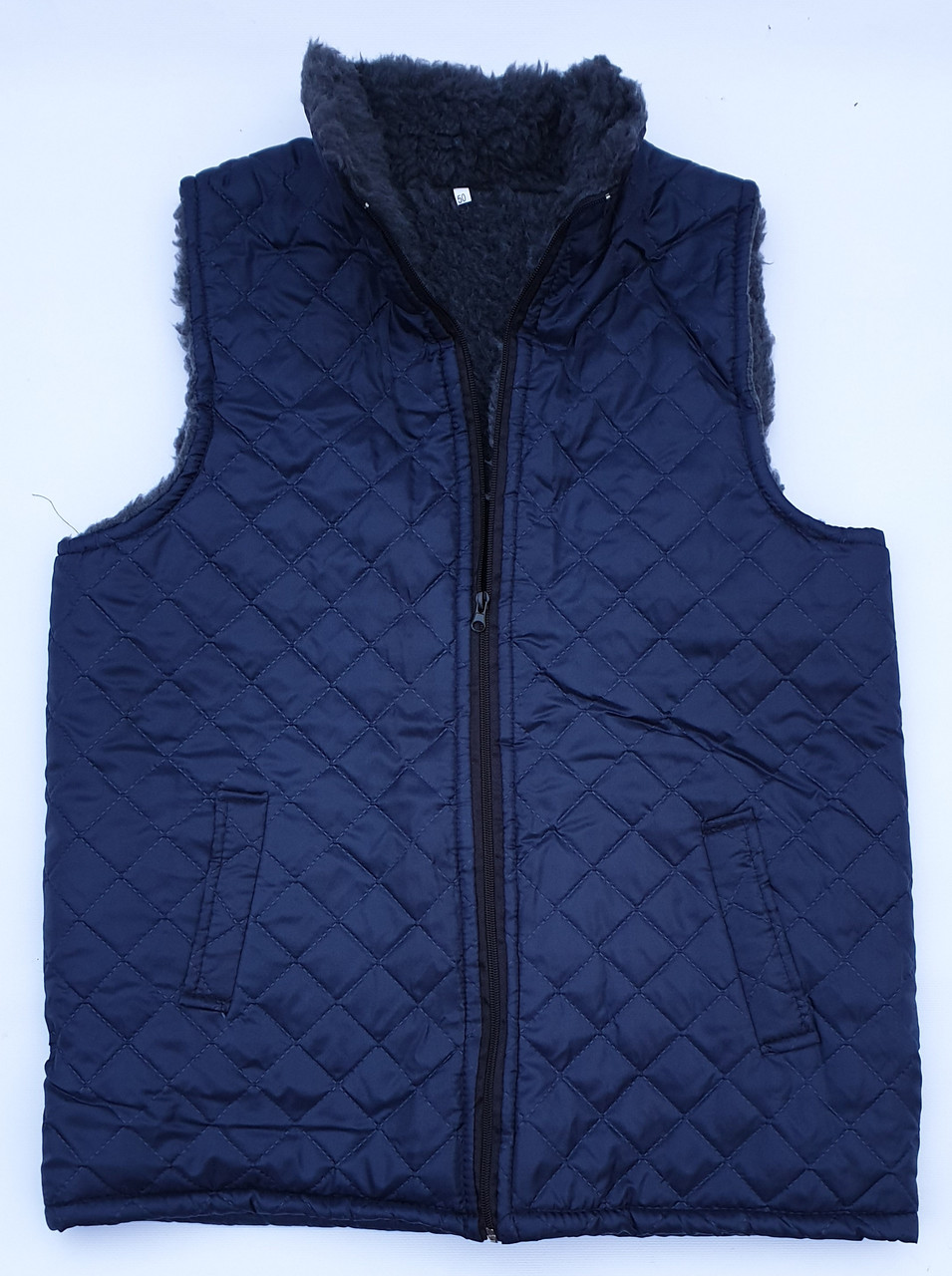 Жилетки, тілогрійки на штучному хутрі з плащівки на блискавці