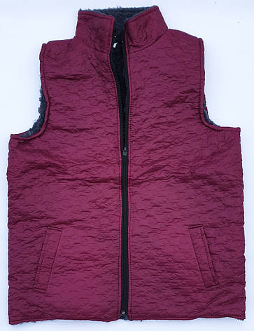 Жилетки, тілогрійки на штучному хутрі з плащівки на блискавці, фото 1