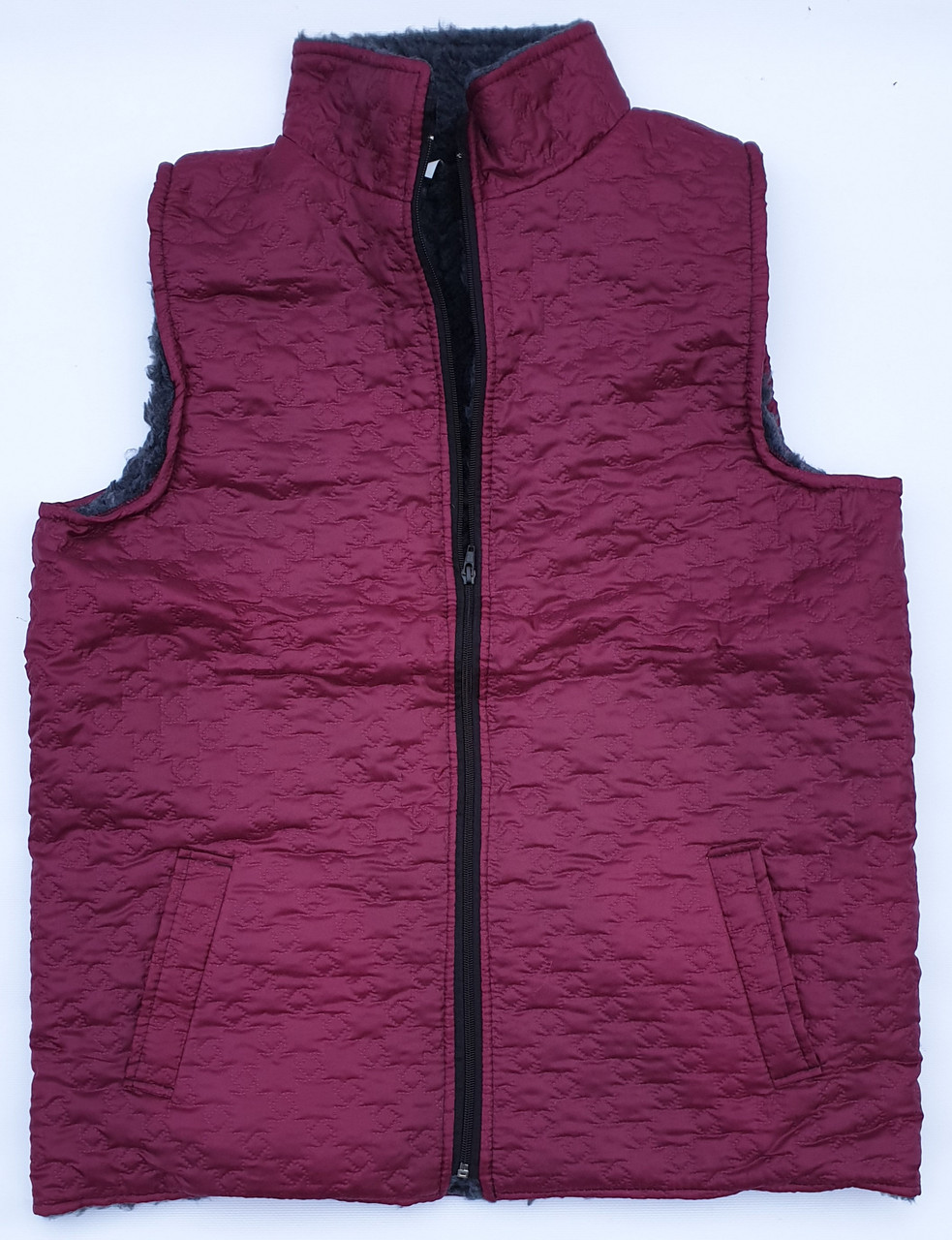 Жилетки, тілогрійки на штучному хутрі з плащівки на блискавці