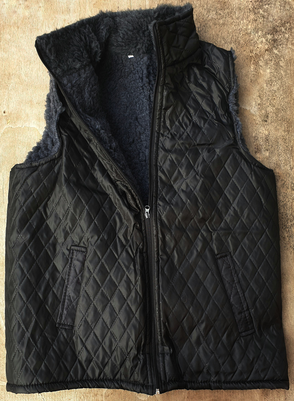 Жилетки, тілогрійки на штучному хутрі з плащівки на блискавці