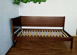 Кутове односпальне ліжко з масиву натурального дерева "Шанталь Преміум" від виробника, фото 2