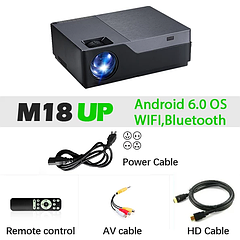 AUN проєктор Full HD M18UP Android 6.0 OS, Wi-fi, Bluetooth