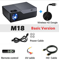 AUN проєктор M18UP Basic Version + Wireless HD Dongle