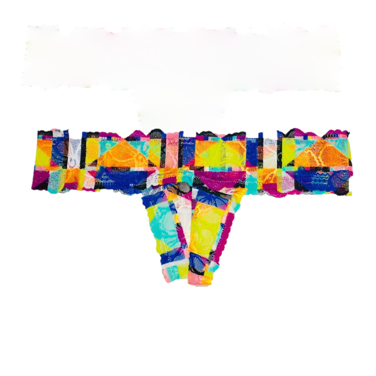 Трусики Стрінги Victoria's Secret PINK Allover Lace Thong Panty XS, Кольорові