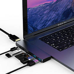 Перехідник адаптер 7-in-1 USB-C-HUB TYPE C, macbook