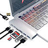 Перехідник адаптер 7-in-1 USB-C-HUB TYPE C, macbook, фото 4