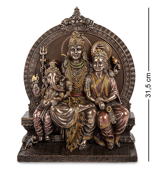 Статуетка Veronese Шива Парваті Ганеша Святе сімейство 31,5 см 1903786 мурті індуїзм фігурка VE