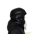 Капюшон пуховий туристичний зимовий головний убір з пуху Aegismax чорний, фото 4