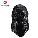 Капюшон пуховий туристичний зимовий головний убір з пуху Aegismax чорний, фото 5