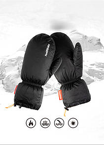Рукавиці пухові ультралегкі Naturehike 700 FP чорні