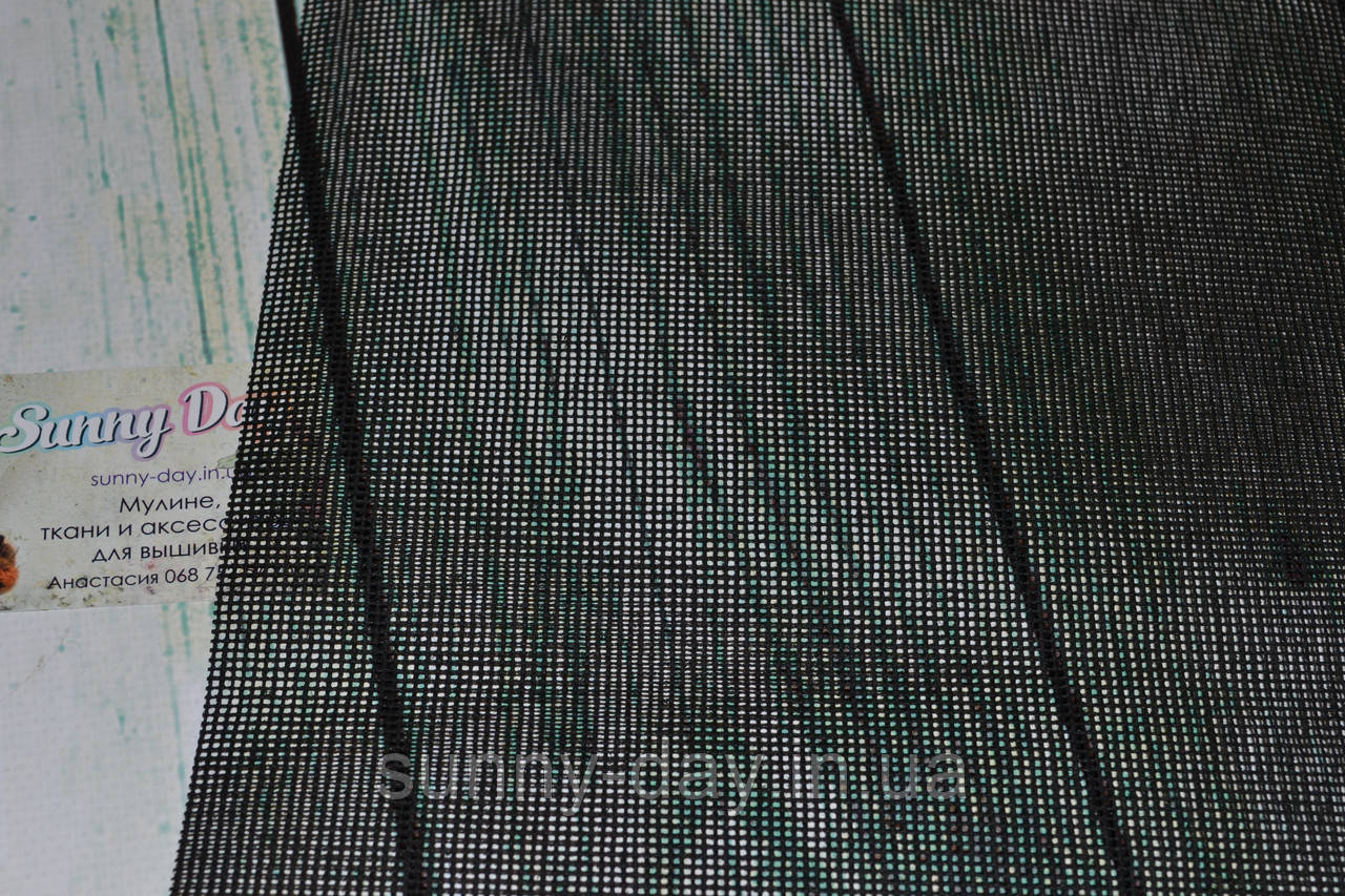 9614/95, Magic Canvas, колір — чорний, 14 ct (страмін) — 50х50 см, фото 1