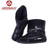 Пуховые носки (зимние), обувь из пуха Aegismax Размер XL 26-29см черные.
