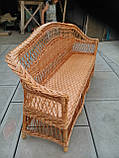Диван із лози "Обічний" 2 м., фото 2