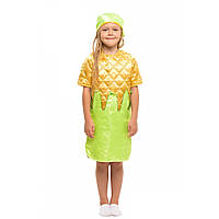 Дитячий маскарадний костюм Кукурудзи плаття і косинка на голову для дівчинки
