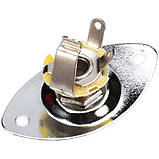 Гніздо гітарного джека моно, з овальною панеллю, Nickel, фото 2