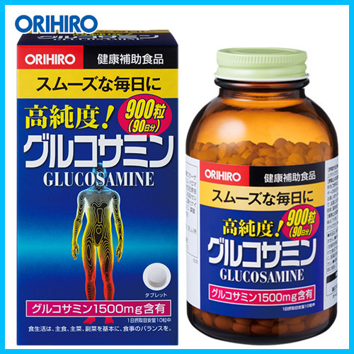 Orihiro глюкозамін високої чистоти 1500 мг + хондроїтин доповнення, 900 таблеток на 90 днів