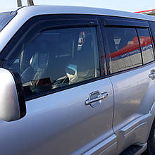 Дефлектори вікон (вітровики) Mitsubishi Pajero Wagon 2007- (Hic)