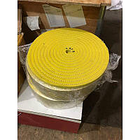 Круг полірувальний бавовняний жовтий просочений KDF 500х30х30 мм. / 40 шарів