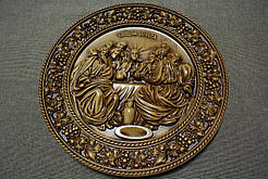 Ікона "Тайна вечеря".  Різьба по дереву високої якості