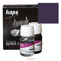 Краска для гладкой кожи + средство для подготовки к покраске Kaps Super Color + Preparer 25 ml 102 Dark Lilac