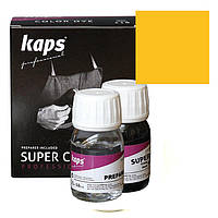 Краска для гладкой кожи + средство для подготовки к покраске Kaps Super Color + Preparer 25 ml 107 Yellow