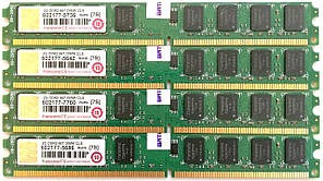 Комплект оперативної пам'яті Transcend Low Profile DDR2 8Gb (4*2Gb) 667MHz 5300U LP DIMM CL5 Б/В
