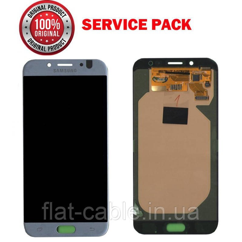 Дисплей + сенсор Samsung J730 J7 PRO 2017 Сріблястий Оригінал 100% SERVICE PACK GH97-20736B