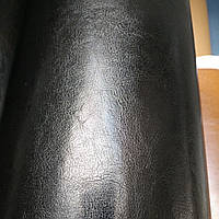 Мебельная ткань кожзаменитель черный ширина 140 см Польша сублимация 4108
