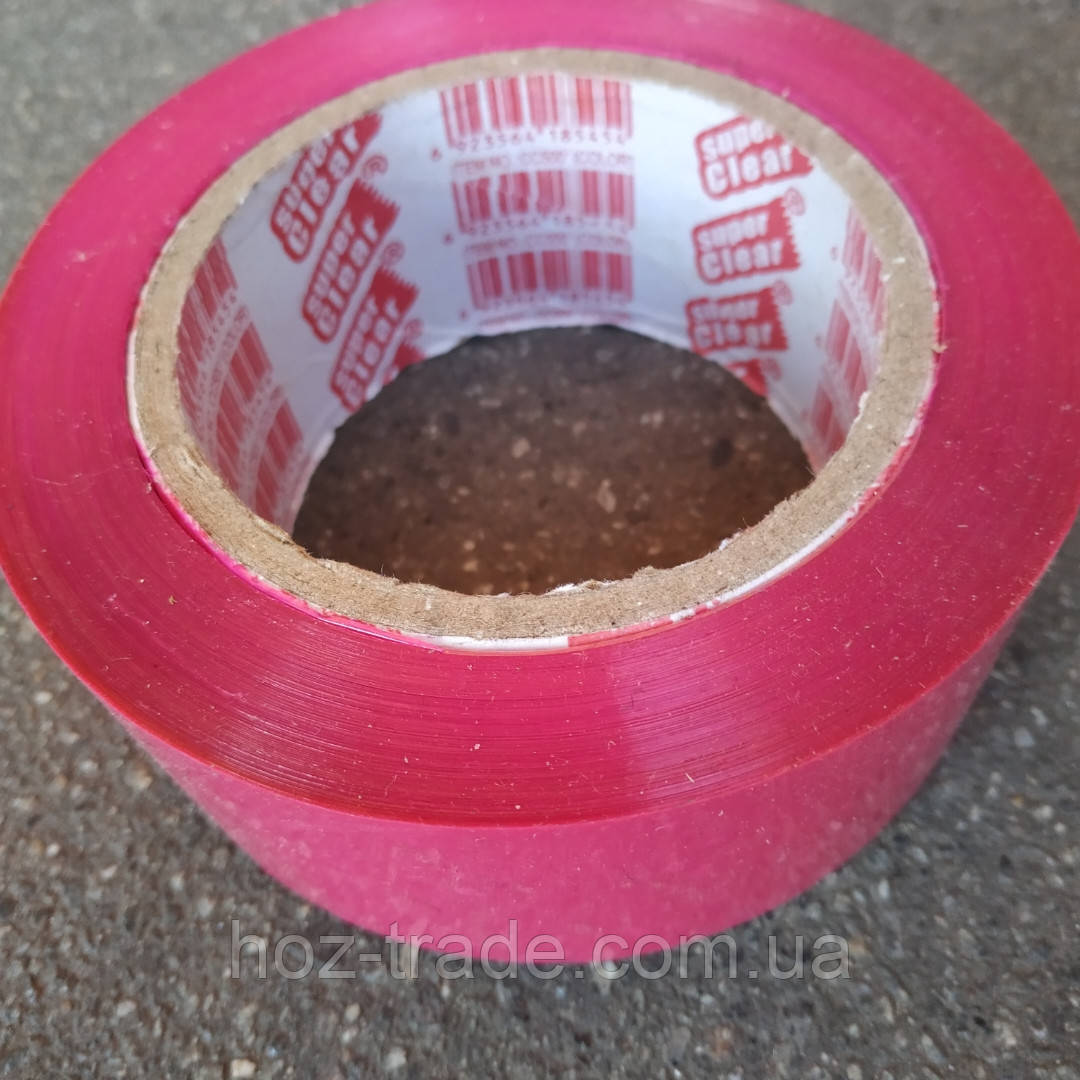 Скотч розовый малиновый цветной Super Clear 300м.: продажа, цена в ...