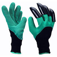 Перчатки садовые Garden Genie Gloves с пластиковыми наконечниками максимальная защита рук