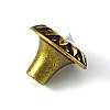 Ручка-кнопка з кристалом сучасна класика URB-24-99 античне золото, фото 6