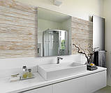 Фасадна дошка гнучка імітація дерева для фасада та інтер'єра колір білий з бежевим патиною, фото 6