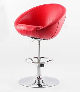 Крісло для візажиста, барне крісло Marbino Hoker Sancafe (червоне)