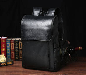 Стильний міський рюкзак для чоловіків чорний і коричневий