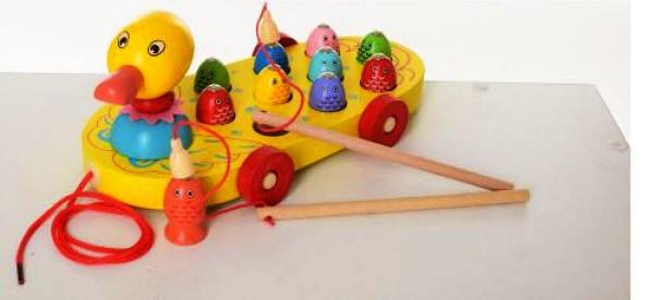 Деревянная игрушка Рыбалка утенок Fun Toys MD 2164
