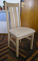 Стілець для дому дерев'яний зі спинкою з м'яким сидінням і оббивкою Твін Зліт/Зальцбург, фото 4