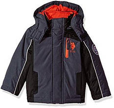 Дитяча куртка U.S. Polo Assn сіра розмір 2Т 81-90 см